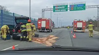 Zderzenie w alei Prymasa Tysiąclecia, na wysokości Lasku na Kole