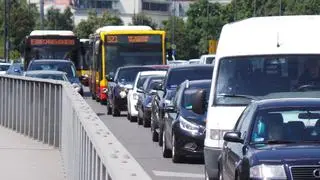 Wypadek na moście Łazienkowskim