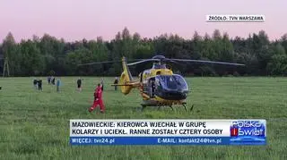 Relacja reportera tvnwarszawa.pl z miejsca wypadku w Przypkach