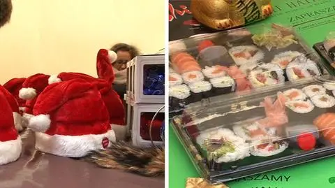 Zakupy przedświąteczne: sushi i "śmieszne rzeczy"