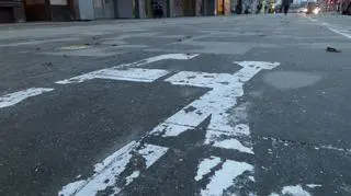 Rozmyta ścieżka na Targowej