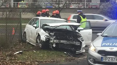 Wypadek na Ursynowie. Jedna osoba ranna 