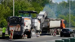 Prace na Wisłostradzie, zamknięte dwa pasy