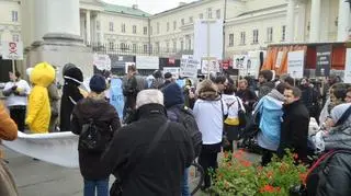 manifestacja na placu Bankowym