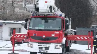 Pożar kamienicy na Pradze Południe