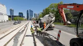 Budowa linii tramwajowej na Kasprzaka