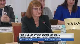 Przesłuchanie mieszkanki Nowogrodzkiej 6a