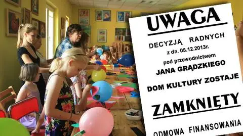 Zajęcia nagle odwołane, rodzice i dzieci na lodzie. Polityczny spór o dom kultury