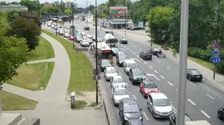 Korki przy Stadionie Narodowym