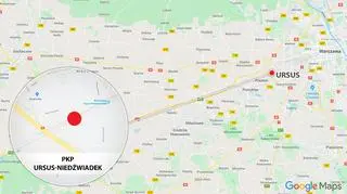 Wypadek w rejonie stacji PKP Ursus-Niedźwiadek