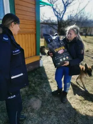 Policjantka z Charkowa otrzymała pomoc od siedleckiej policji