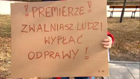 "To jest powolne umieranie". Przedsiębiorcy protestowali przed kancelarią premiera