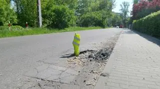 Nietypowe zabezpieczenie na Rostafińskich