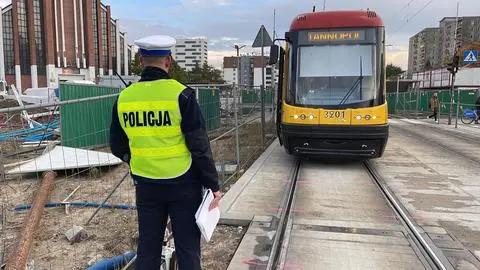 Potrącenie przez tramwaj na Bródnie