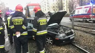 Zderzenie z tramwajem na Grójeckiej