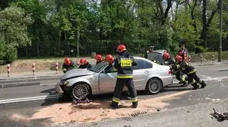 Cztery samochody zdarzyły się przy zoo