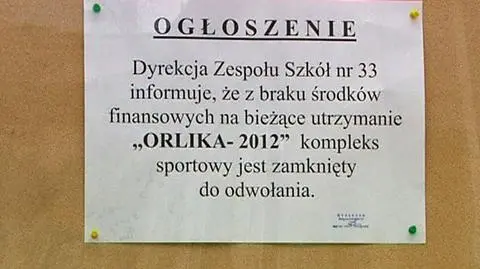 Zamknęli boiska na Pradze Bo zima, bo za drogo