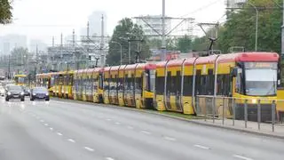 Zderzenie tramwaju z samochodem