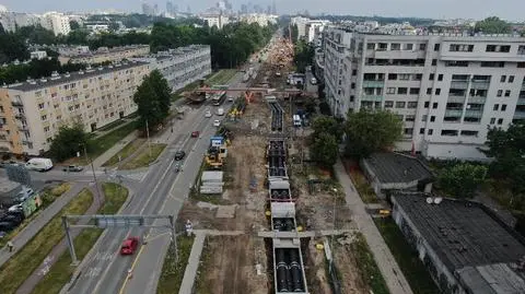 Prezydent Warszawy o zakończeniu budowy trasy tramwajowej do Wilanowa i remoncie torów na Kasprzaka 