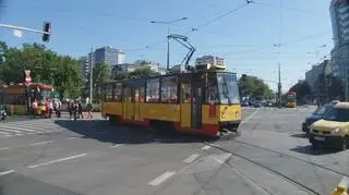 Wykolejony tramwaj