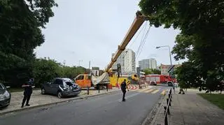 Do zdarzenia doszło w pobliżu stacji metra Pole Mokotowskie 