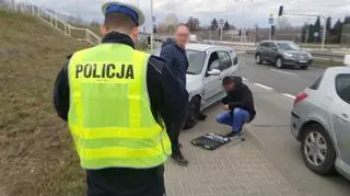 Kolizja na Wale Miedzeszyńskim 