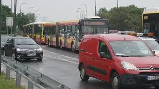 Wypadek na Trasie Łazienkowskiej