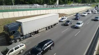 Zderzenie na S8 w kierunku Marek