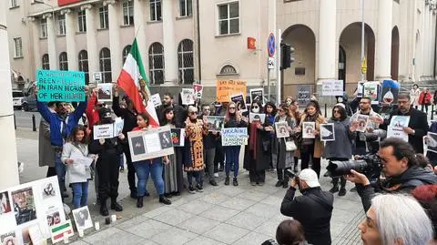 Manifestacja solidarności z Irańczykami