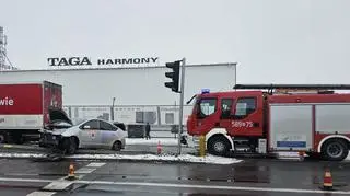 Zderzenie dwóch aut pod Warszawą