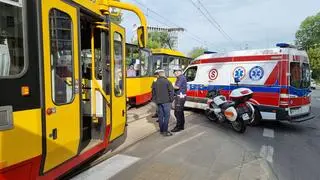 Potrącenie 12-latki przez tramwaj na Woli