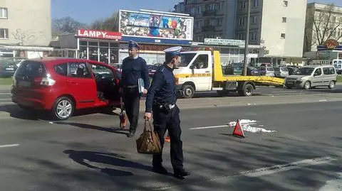 Kobieta potrącona na pasach