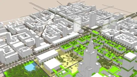Nowy pomysł na plac Defilad: ogrody na dachach i cztery rodzaje przestrzeni 