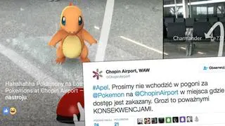 Pokemonomania nad Wisłą. Lotnisko Chopina ostrzega graczy