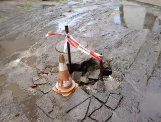 Zapadliska powstałe przez roztopy