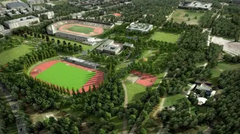 Kompleks Skry po pierwszym etapie modernizacji - wizualizacja