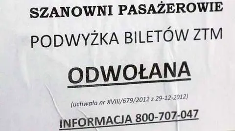 Odwołali podwyżkę cen biletów? "To głupi żart"