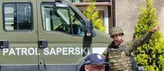 Na miejsce przyjechał patrol saperski 