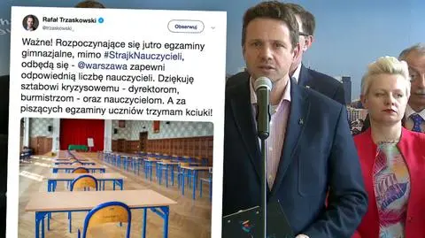 Trzaskowski: egzaminy gimnazjalne się odbędą