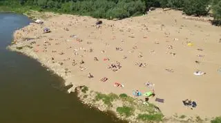 Tłumy na plaży