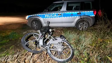 Wypadek na nieoświetlonej drodze, zginął rowerzysta