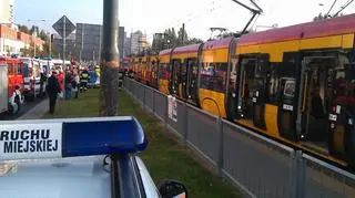 W al. Jana Pawła zderzył się trzy tramwaje