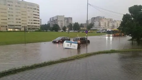 Zalana ulica Płaskowickiej