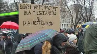 Protest na Mokotowie