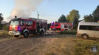 Strażacy gasili Bar Letni