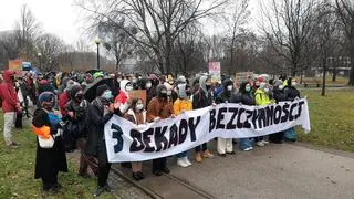 Protest rozpoczął się na Polu Mokotowskim