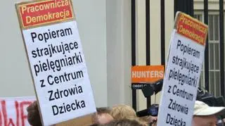 Protest przed ministerstwem zdrowia