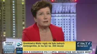 Hanna Gronkiewicz-Waltz w "Faktach po Faktach" 