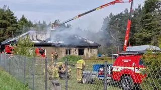 Pożar stolarni w Paulinowie 