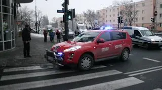 Na miejscu straż pożarna